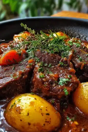 Estofado de Res con Papas y Hierbas Finas