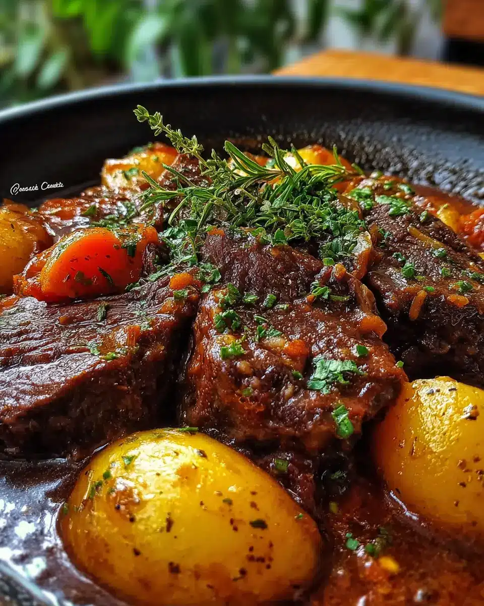 Estofado de Res con Papas y Hierbas Finas