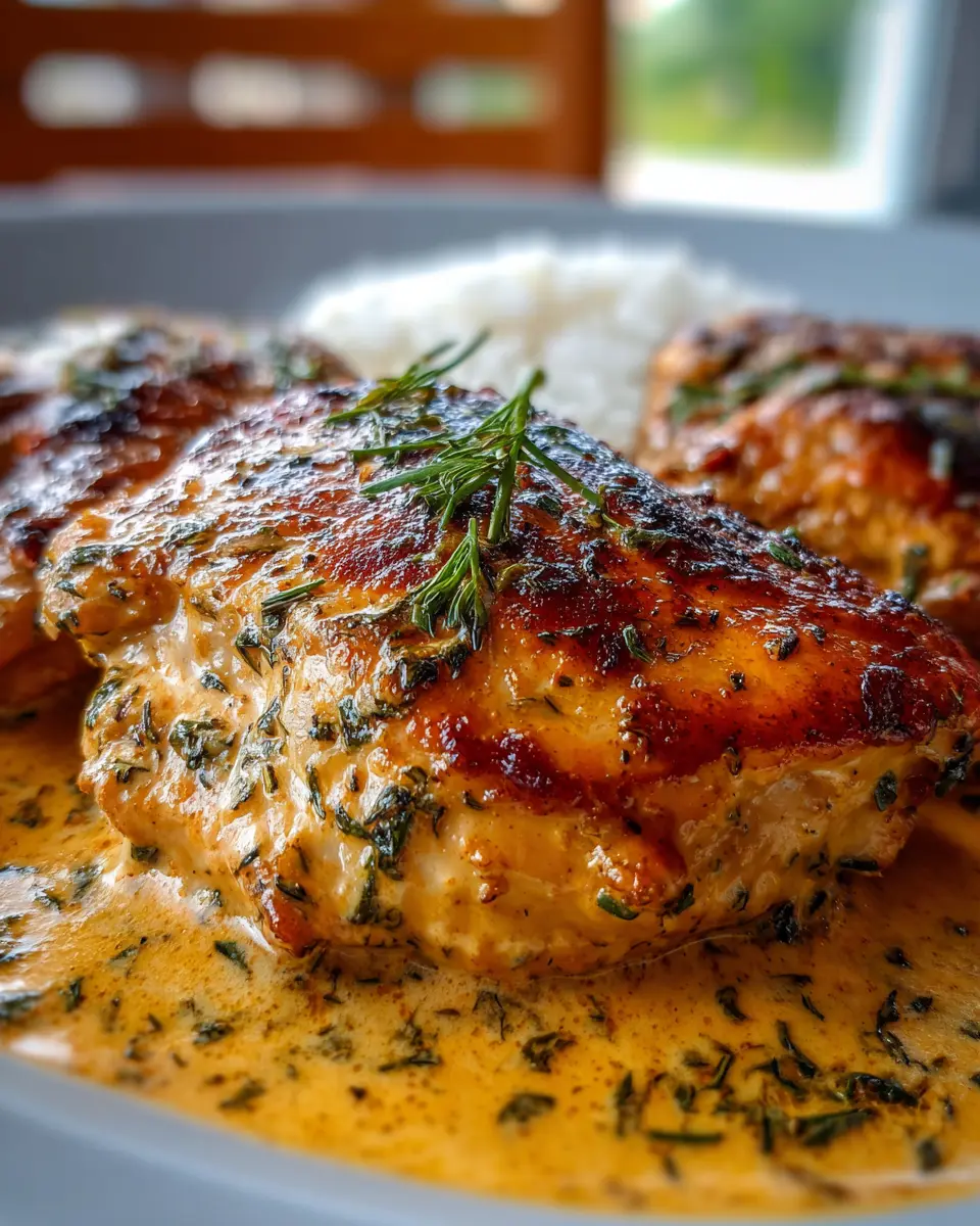 PECHUGA DE POLLO A LA CREMA