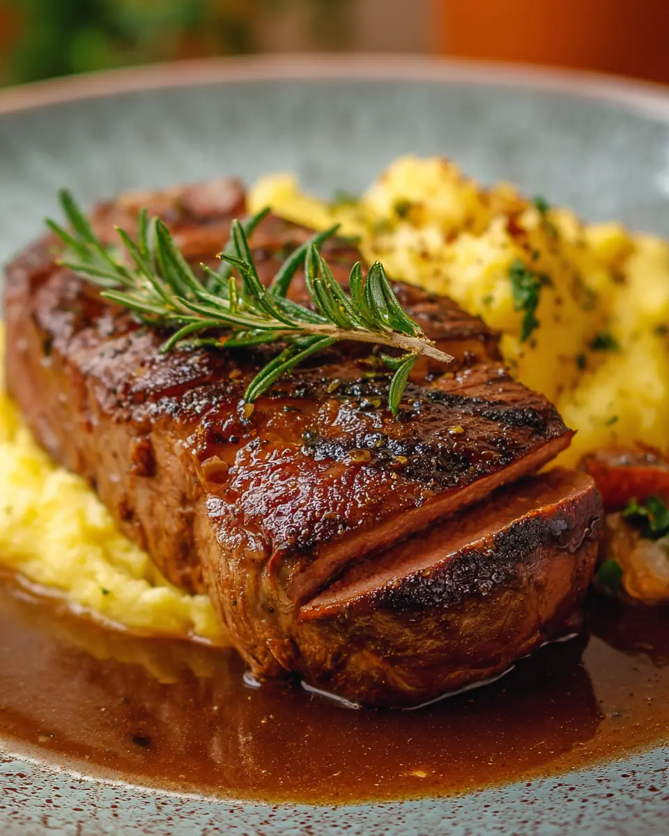 Filetes de Ternera con Puré de Patatas