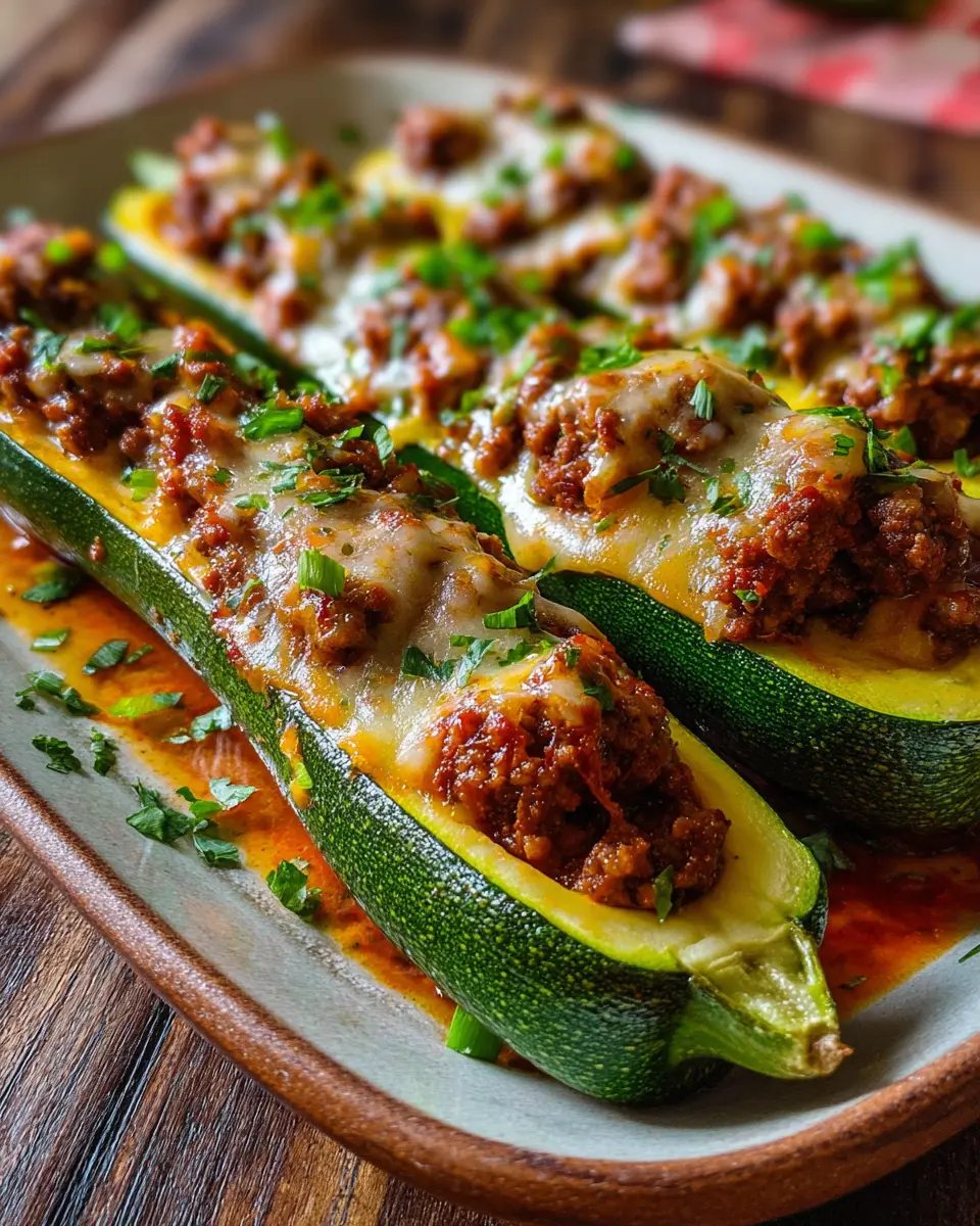 Calabacines Rellenos de Carne