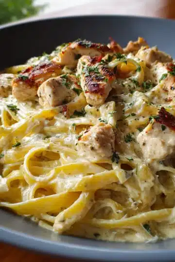Pasta Alfredo con Pollo