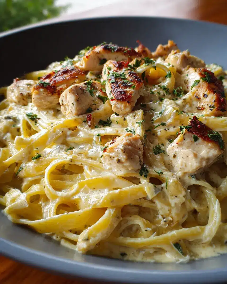 Pasta Alfredo con Pollo
