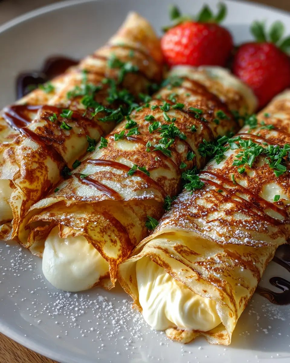 Crêpes Rellenos de Mozzarella